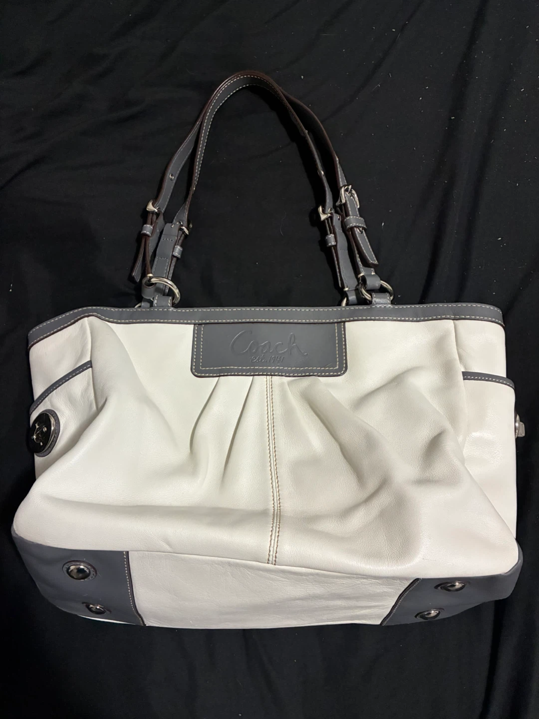 Discontinued Coach Pleated East/West Gallery Tote