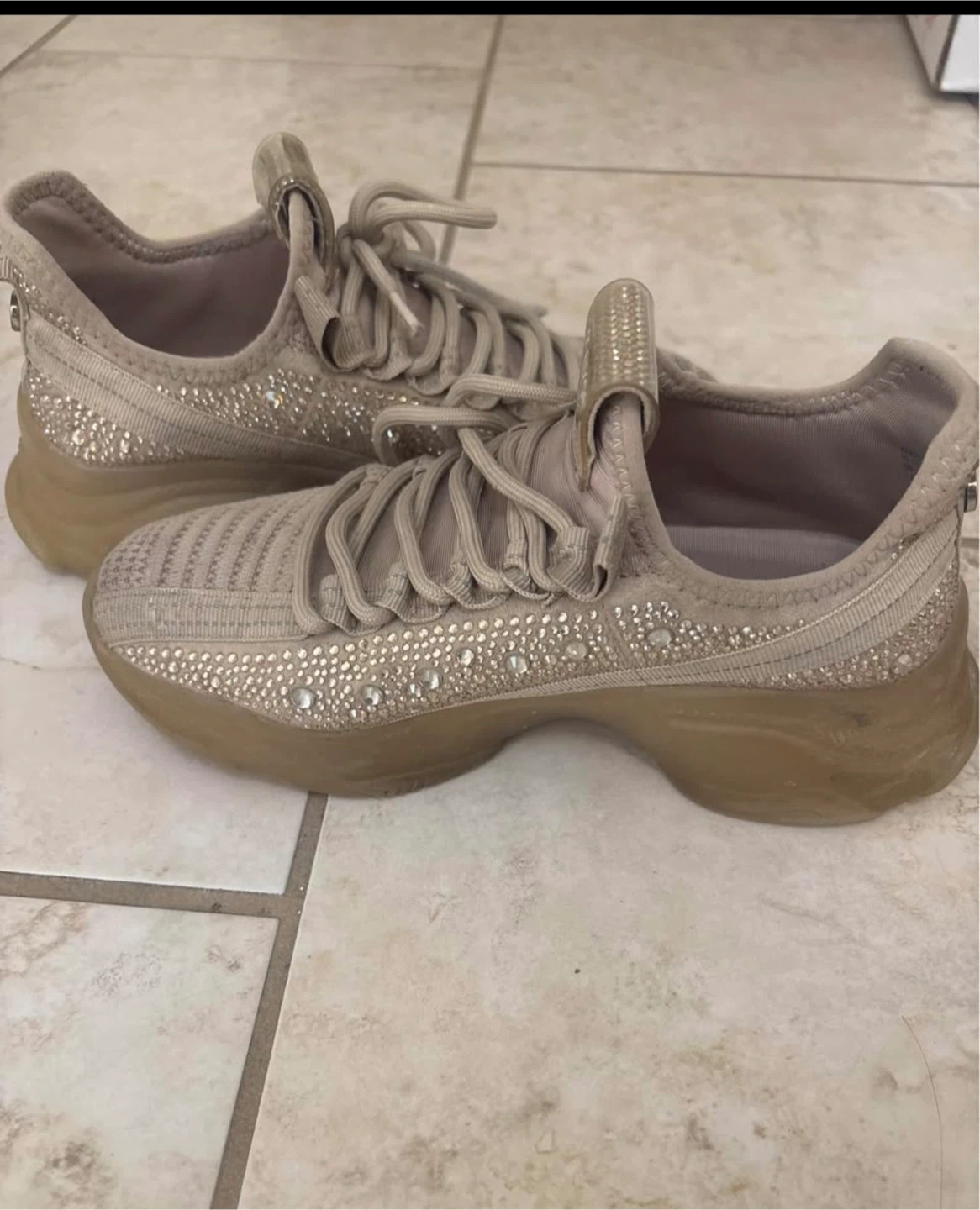 Steve Madden Rhinestone Sneakers - 7