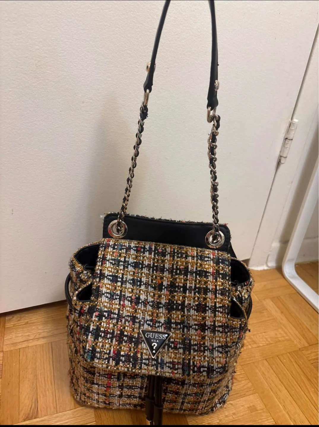 Guess Tweed Backpack Purse - photo 4