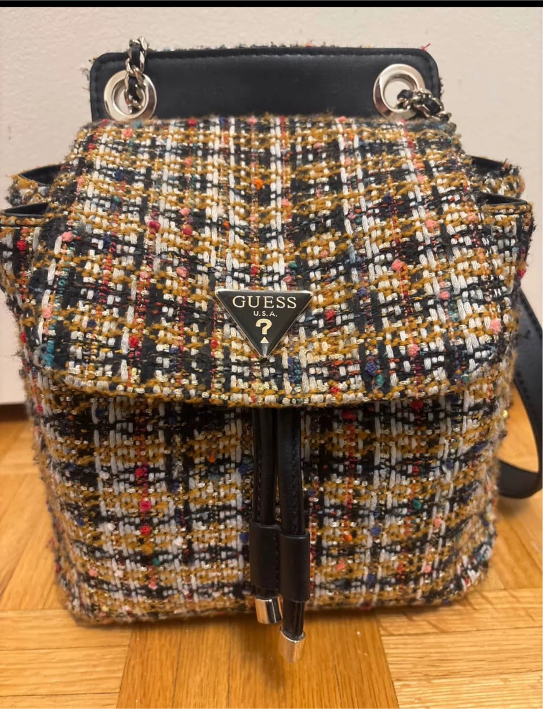 Guess Tweed Backpack Purse - photo 2