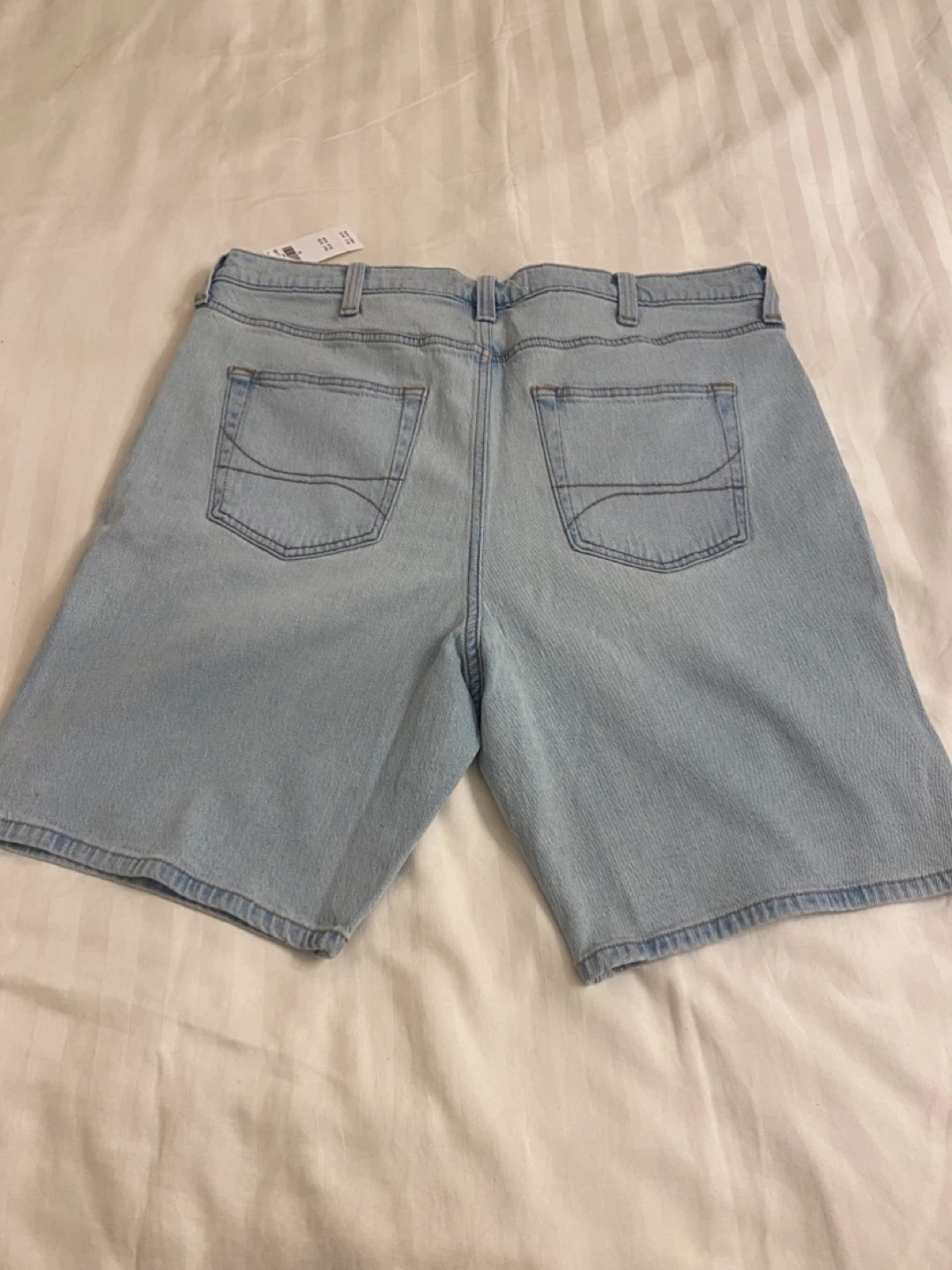 New Hollister Loose Jean Shorts/Jorts Light Blue, Size 38, Baggy - photo 2