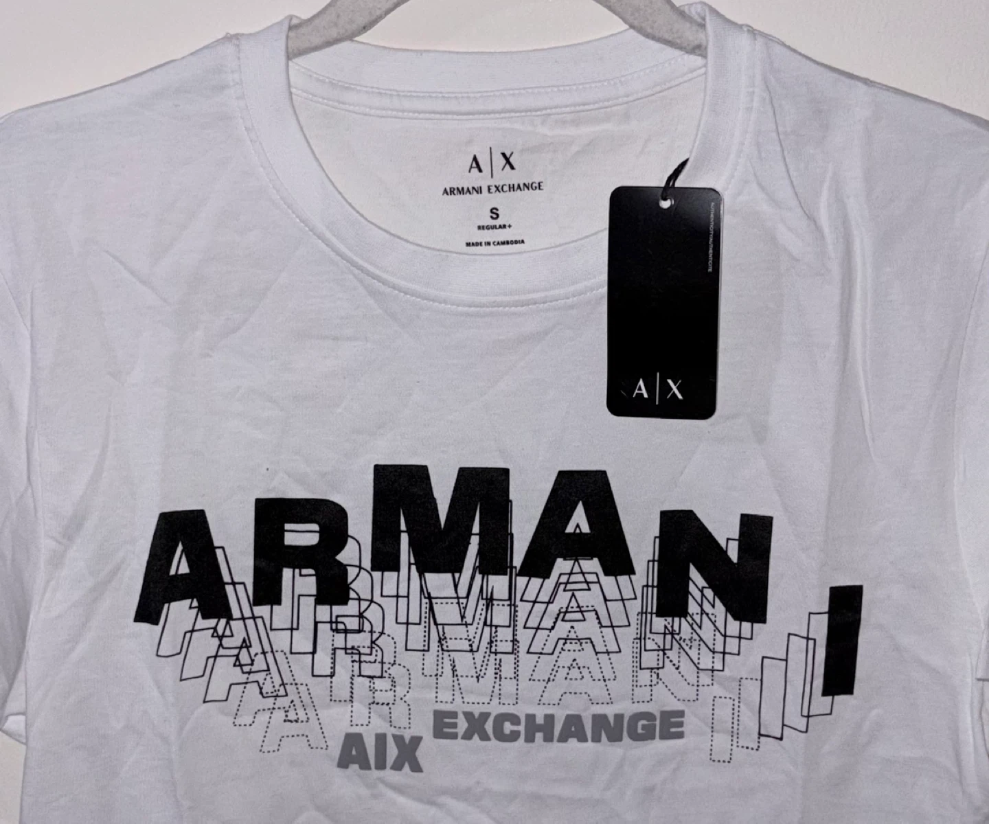 Armani Exchange White Graphic T-Shirt Size S - photo 2