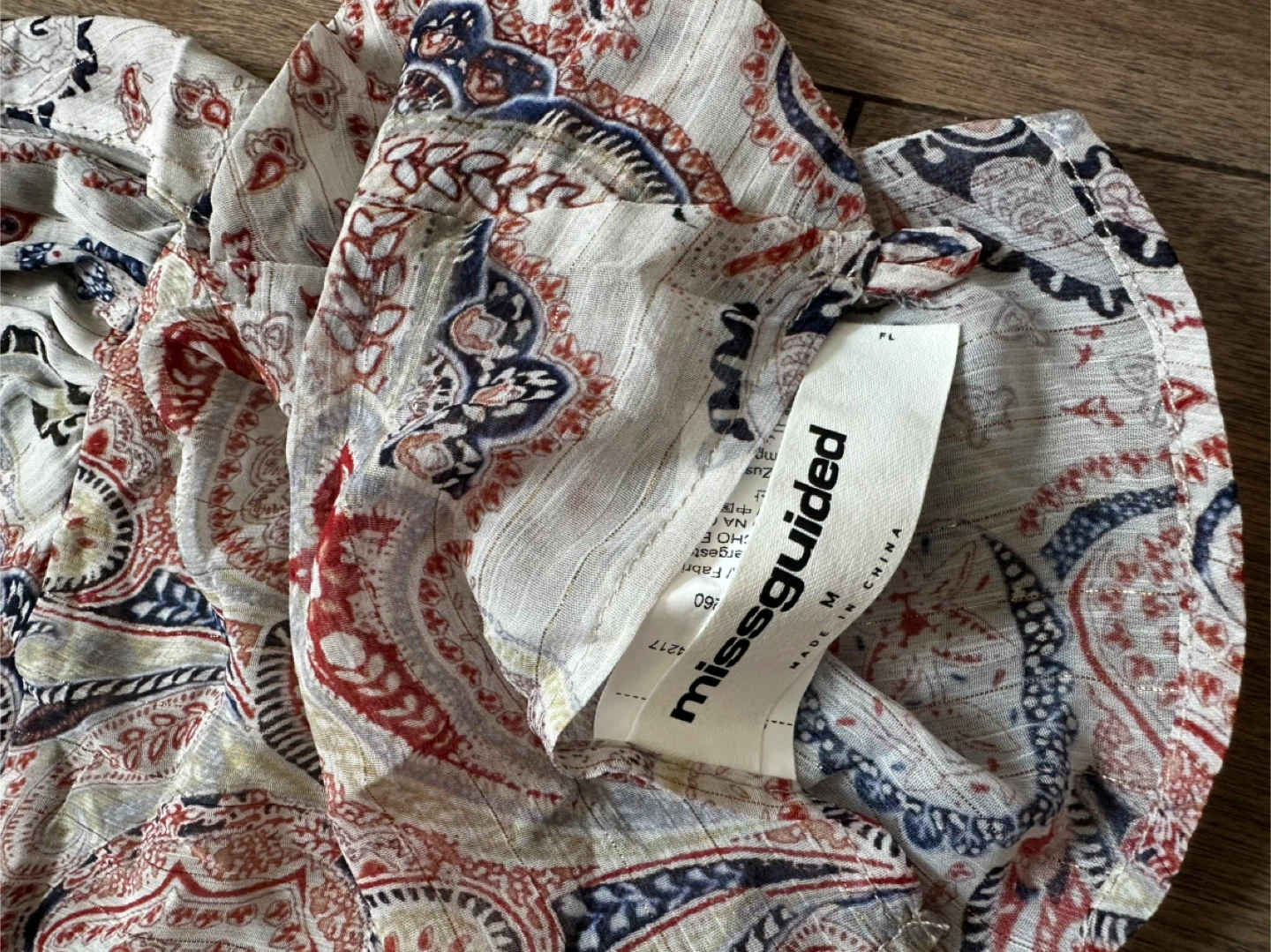 Missguided Paisley Print Crop Top and Ruffled Shorts Set - photo 3