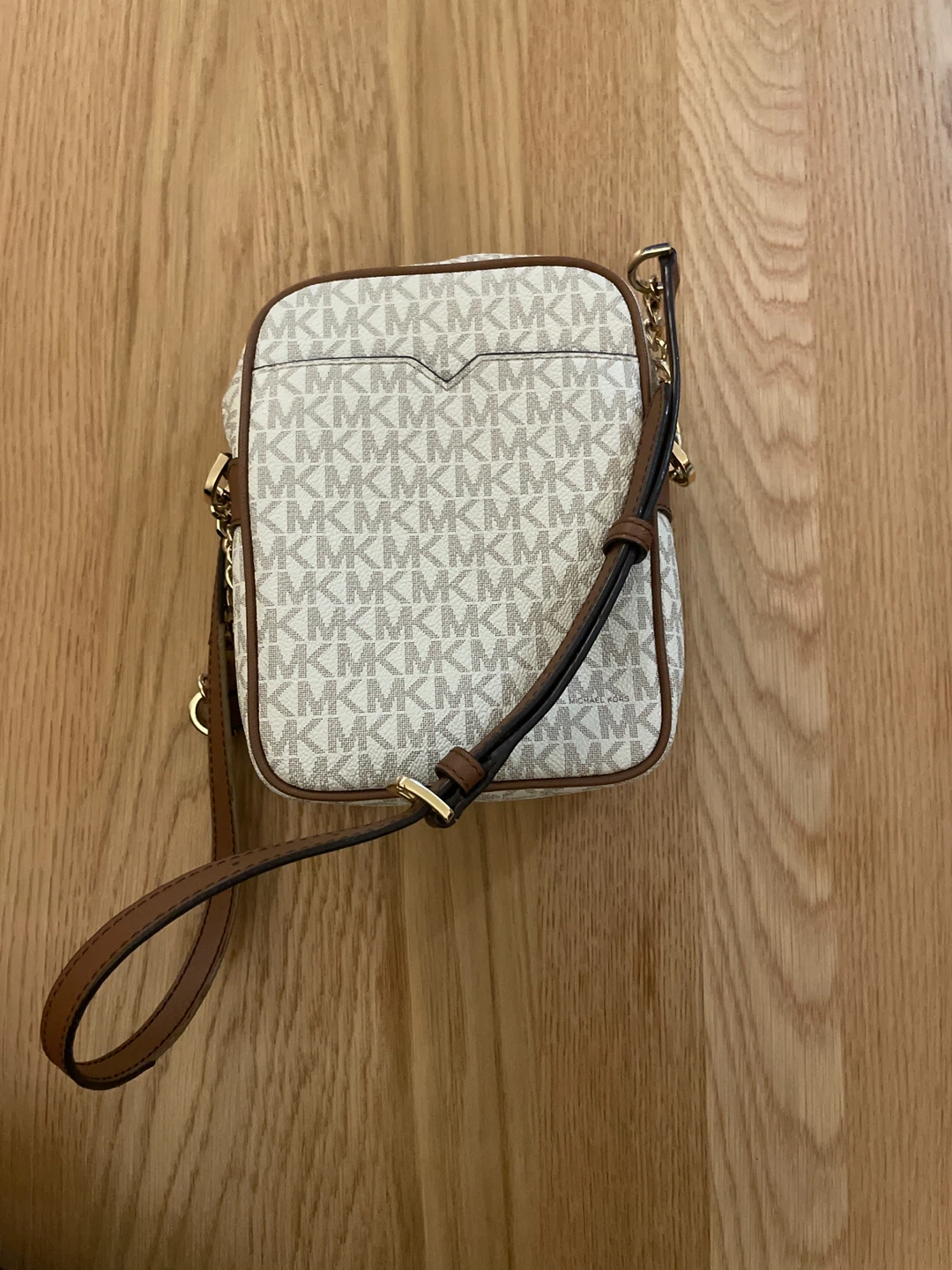 Michael Kors Jet Set Camera Bag - White/Brown - photo 2