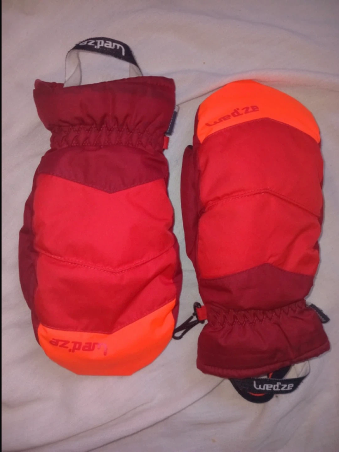 Wedze Ski Mittens - Red/Orange - photo 3
