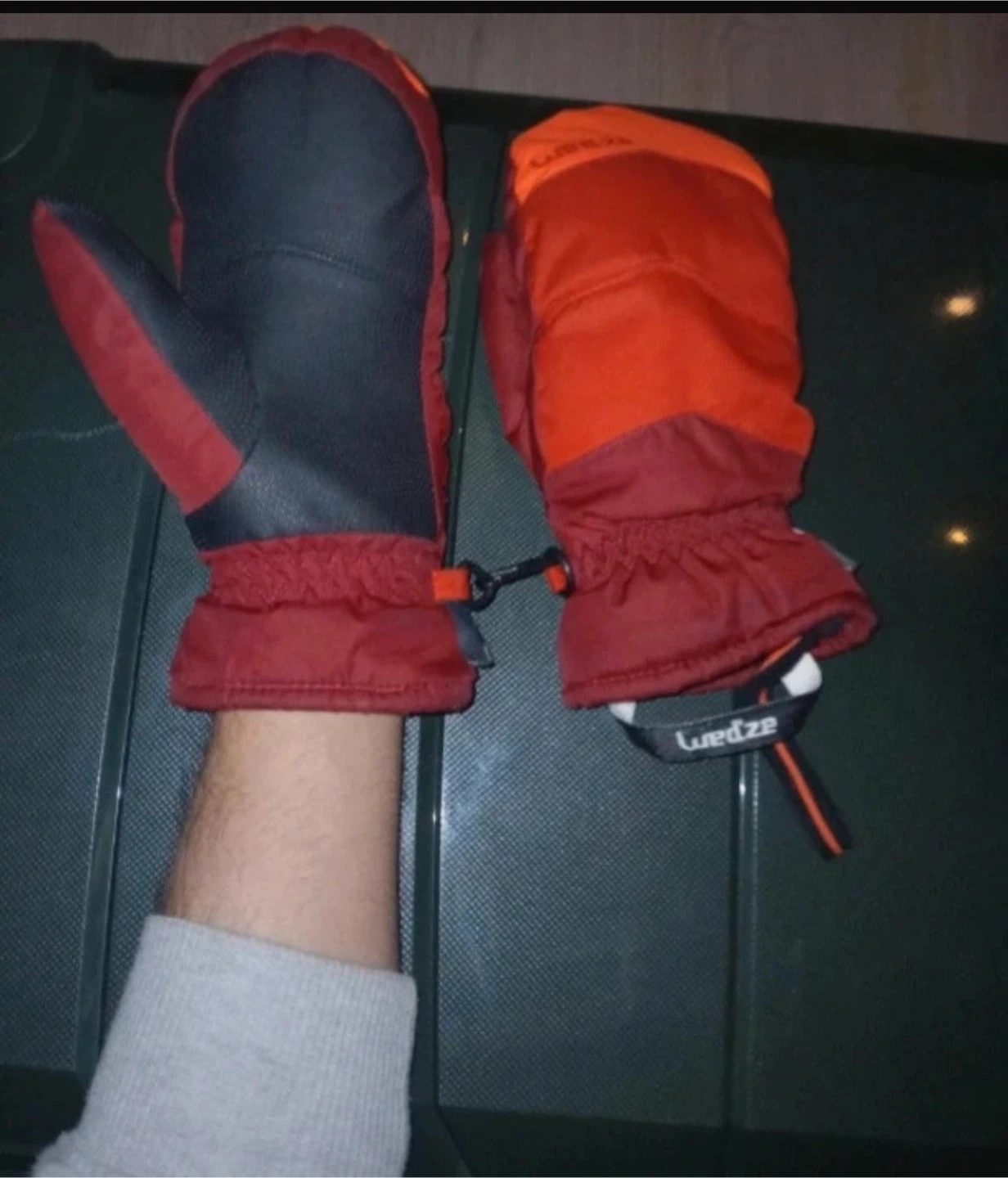Wedze Ski Mittens - Red/Orange - photo 5