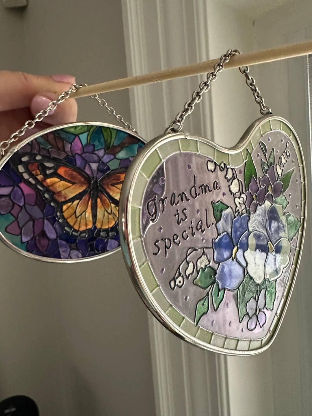 Glass Suncatchers - Grandma Heart