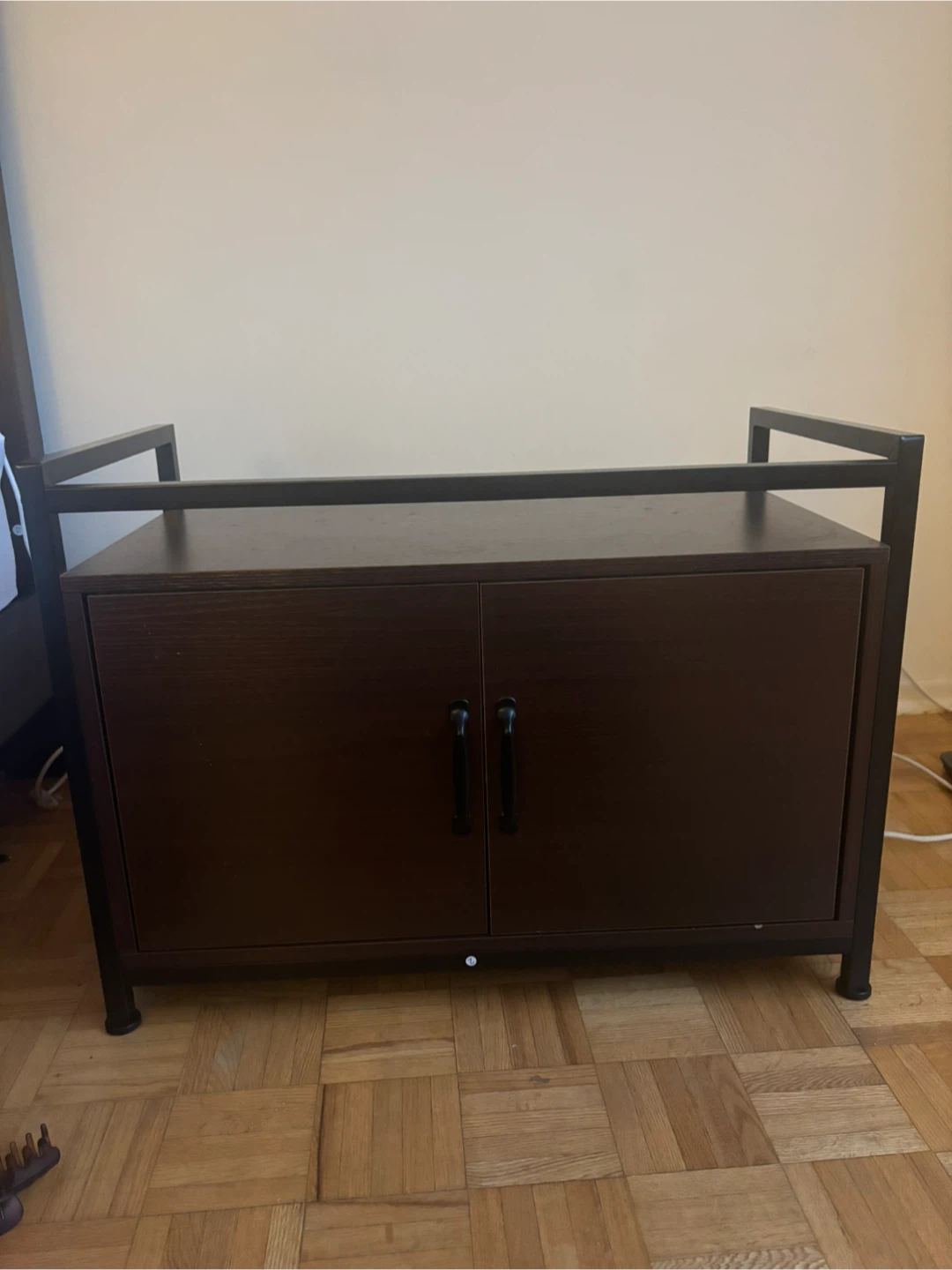 MOVING : NEED GONE ASAP❗️Dark Brown Cabinet with Cat Door