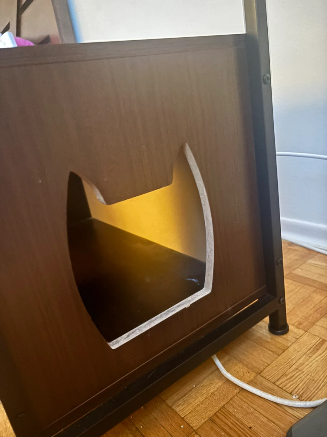 MOVING : NEED GONE ASAP❗️Dark Brown Cabinet with Cat Door - photo 3