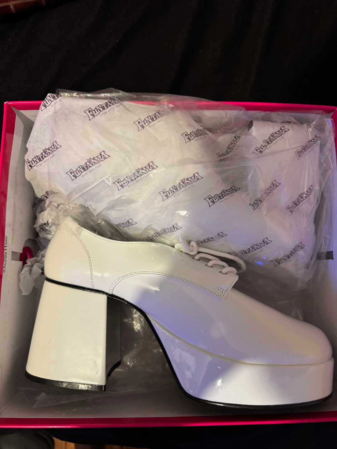 Funtasma Women's White Patent Platform Heels - photo 2