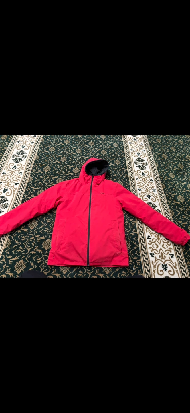 Wedze Red Hooded Jacket