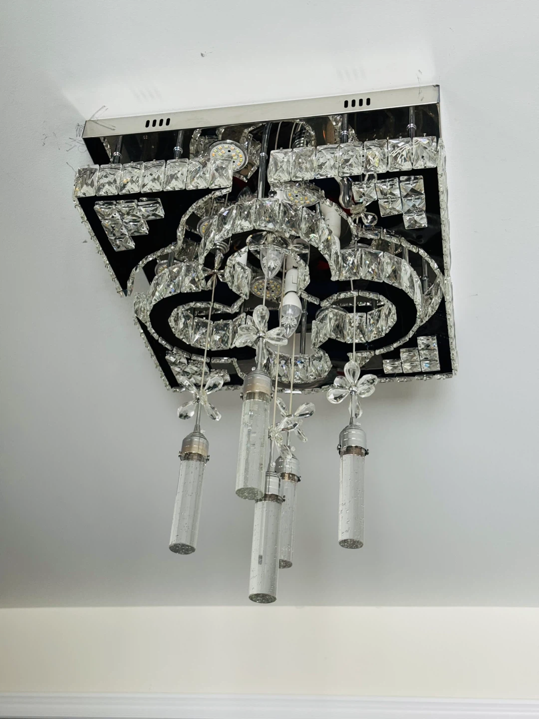 Crystal Flush Mount Ceiling Light Fixture - photo 3