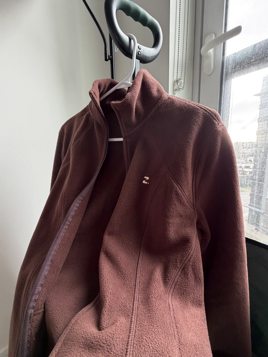 Brown Fleece Zip-Up Jacket