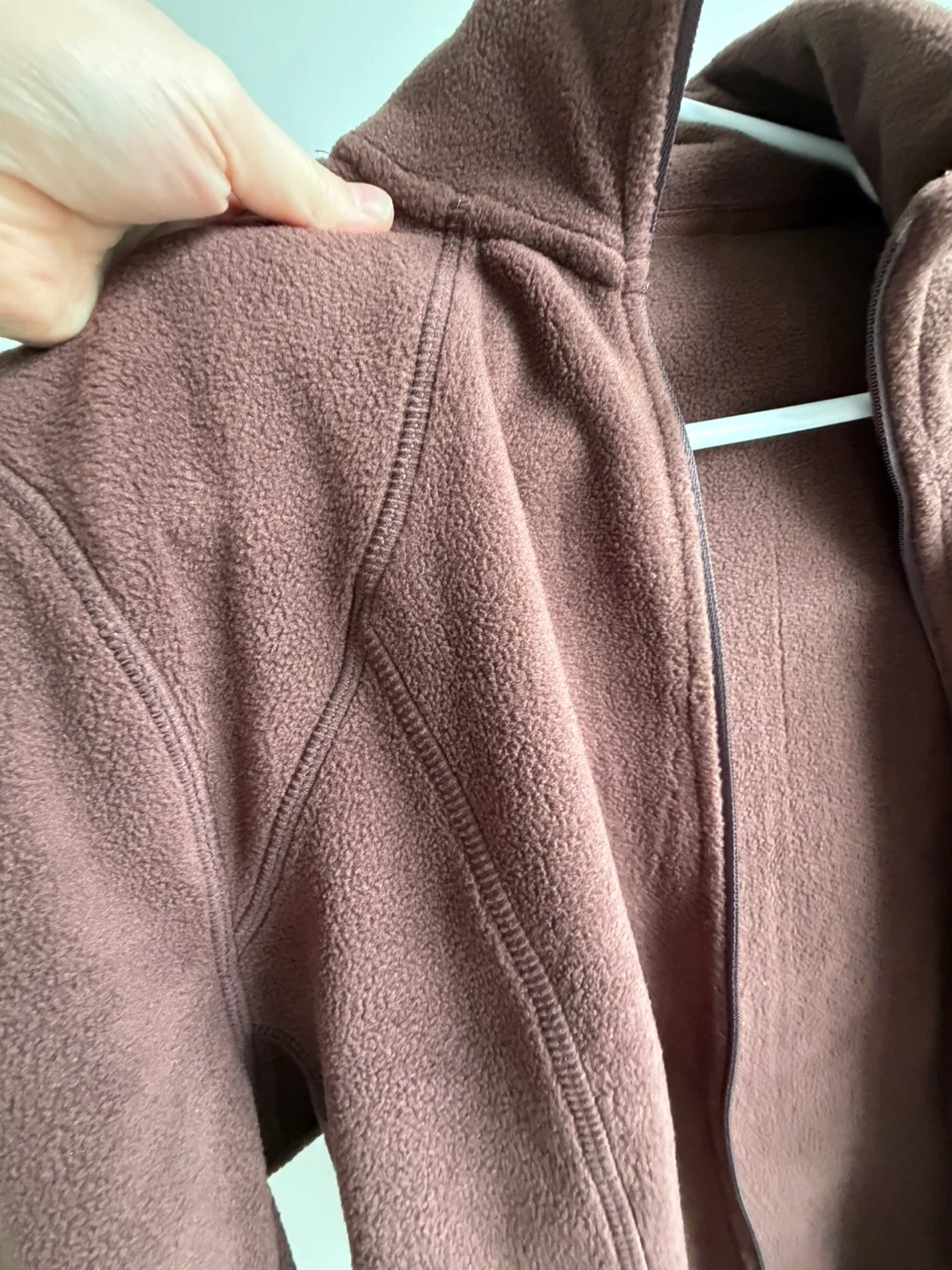 Brown Fleece Zip-Up Jacket - photo 3
