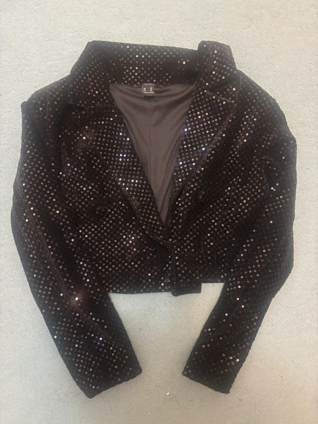 Forever 21 Sequin Blazer Jacket XS