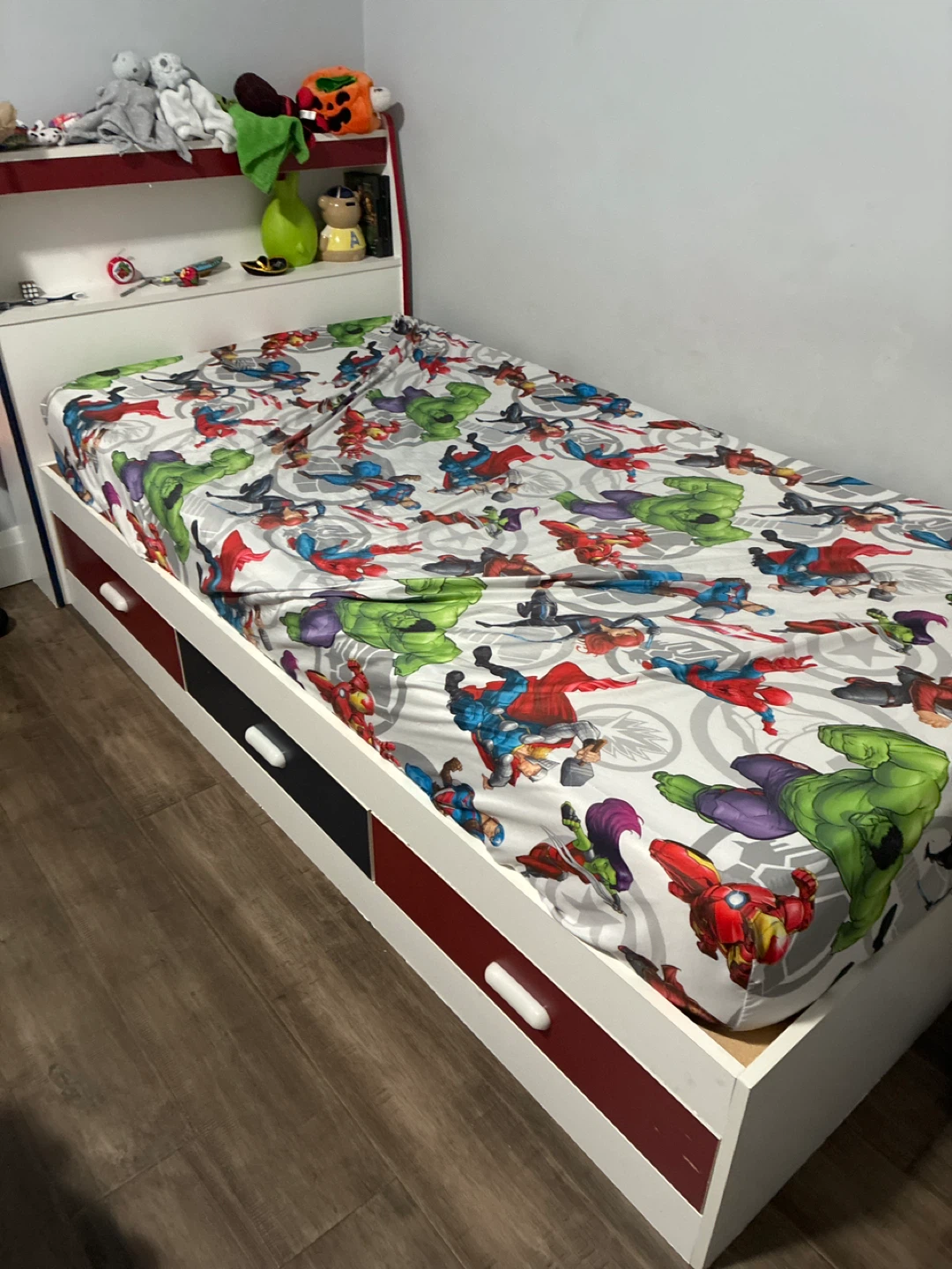 Twin Bed Frame with Storage Drawers - photo 2