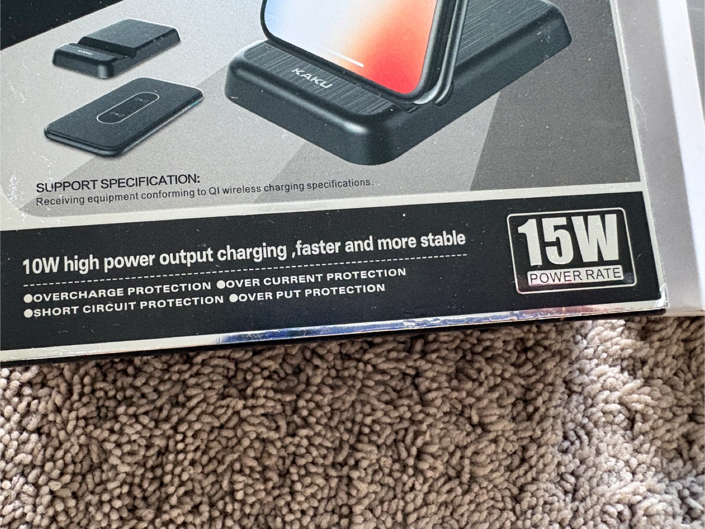 Kaku 3-in-1 Wireless Charging Dock Station with 15W Power - photo 4