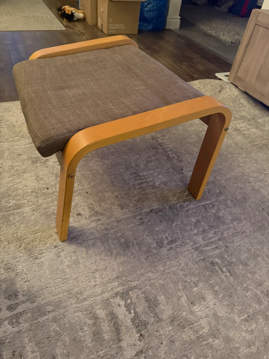 IKEA Poäng Chair and Ottoman Set - photo 4