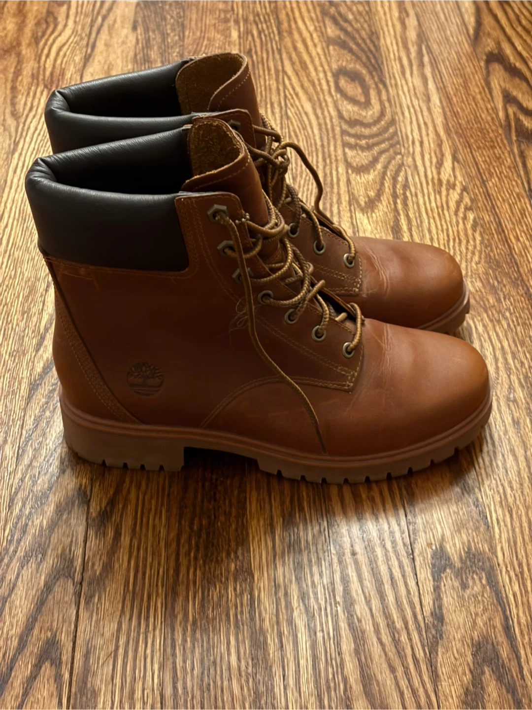 Timberland Brown Leather Lace-Up Boots