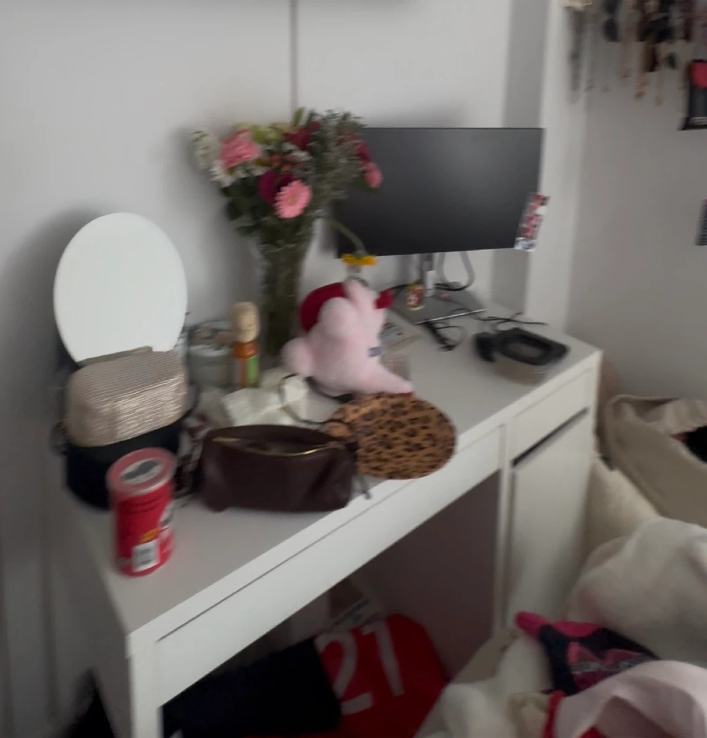 Ikea White Micke Desk - photo 2