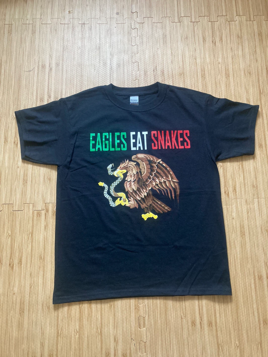 Eagles Eat Snakes Black T Shirt