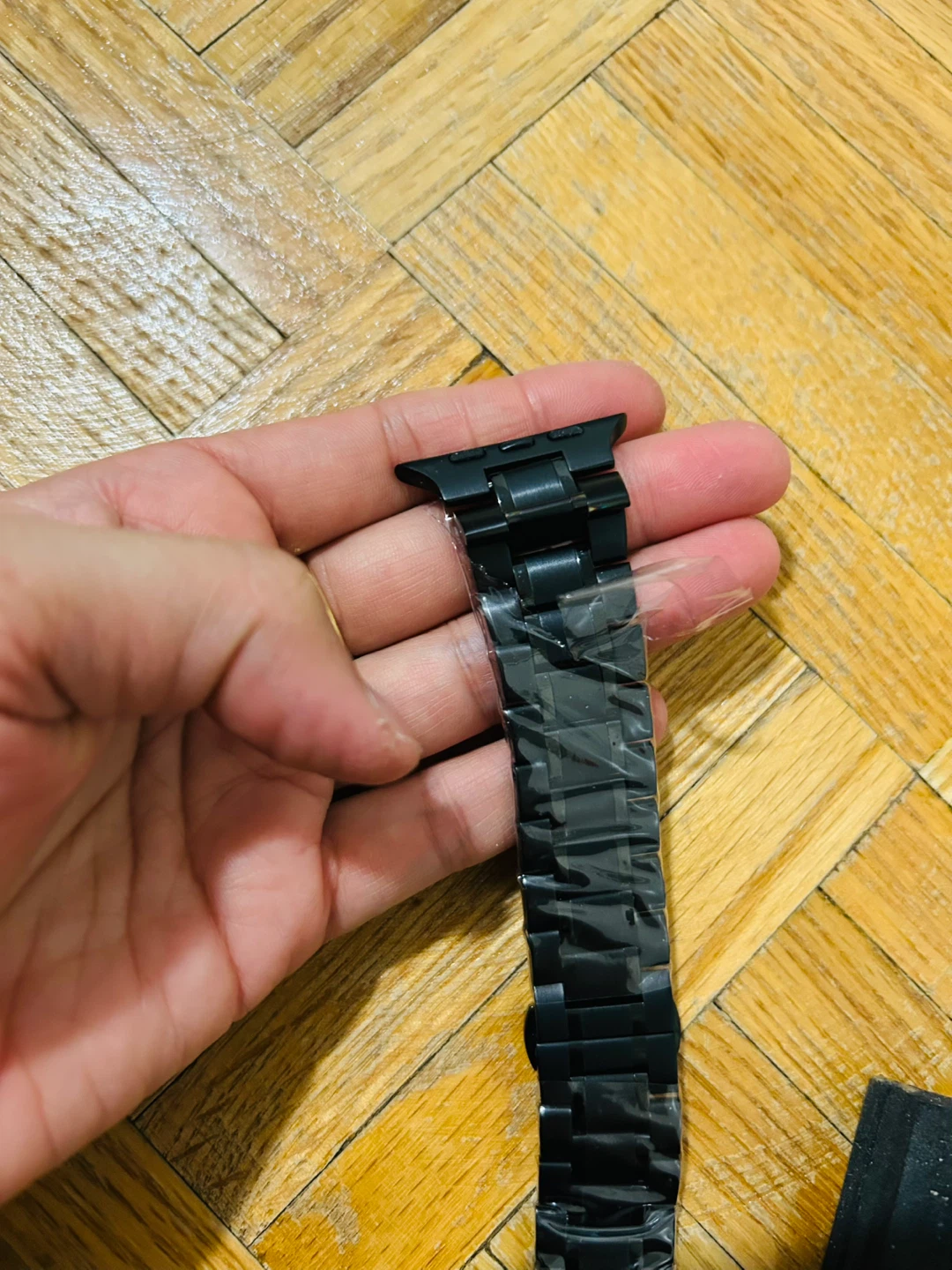 Black Metal Link Bracelet for Apple Watch - photo 3