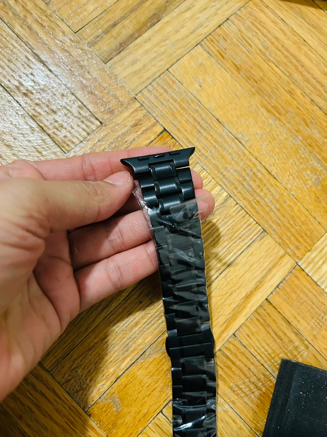 Black Metal Link Bracelet for Apple Watch - photo 2