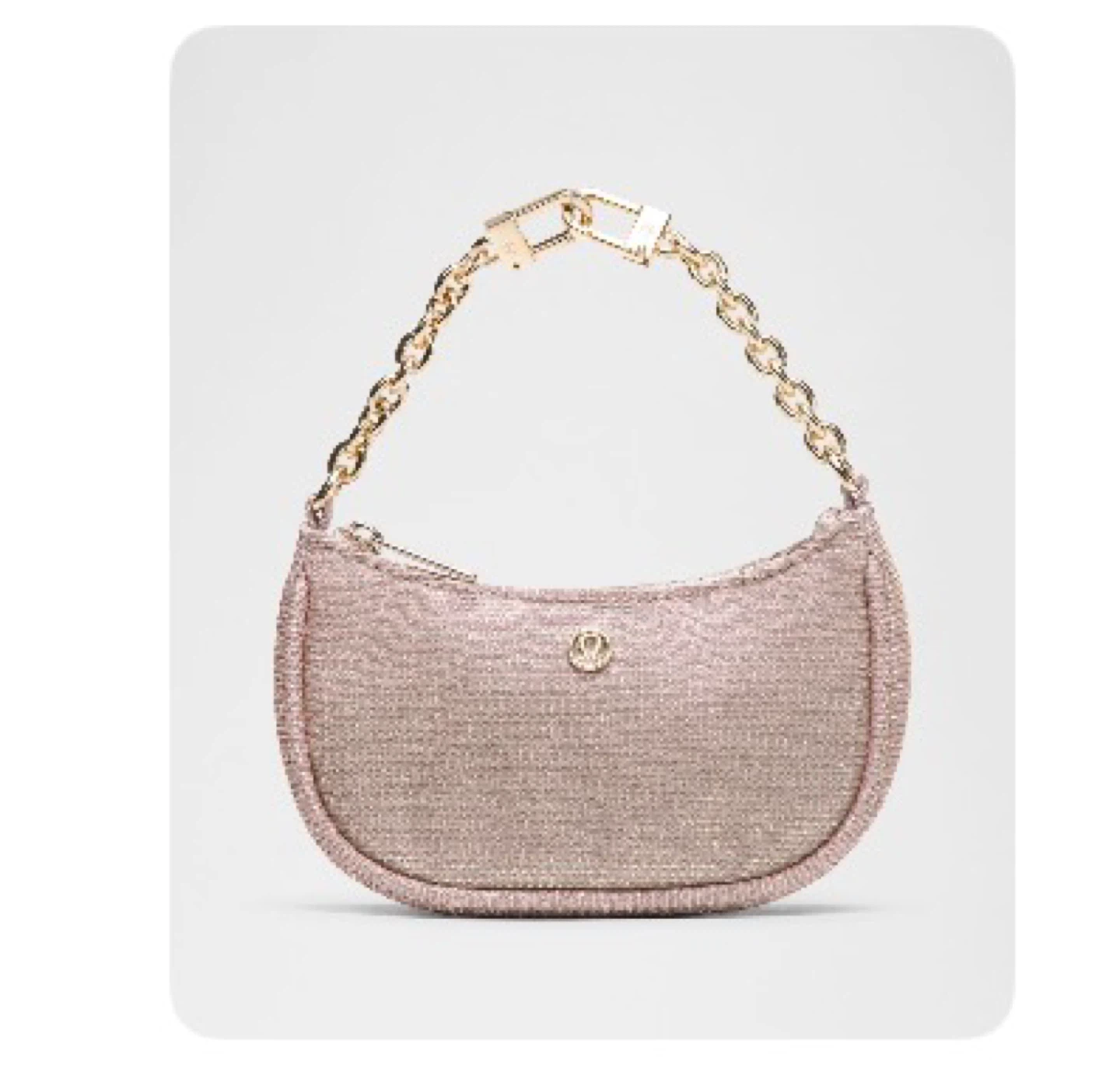 Lululemon City Essentials Nano Shoulder Bag Glitter Pink