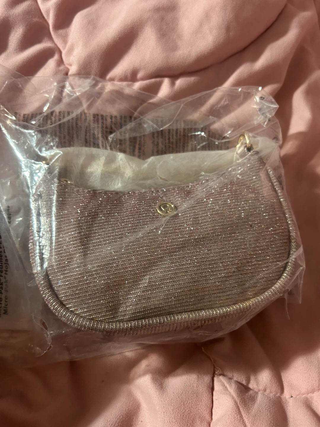Lululemon City Essentials Nano Shoulder Bag Glitter Pink - photo 2