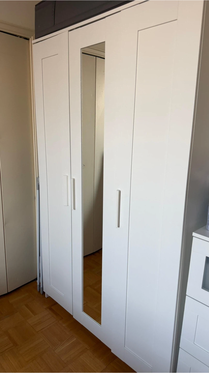 White PAX Wardrobe with Mirror - photo 3