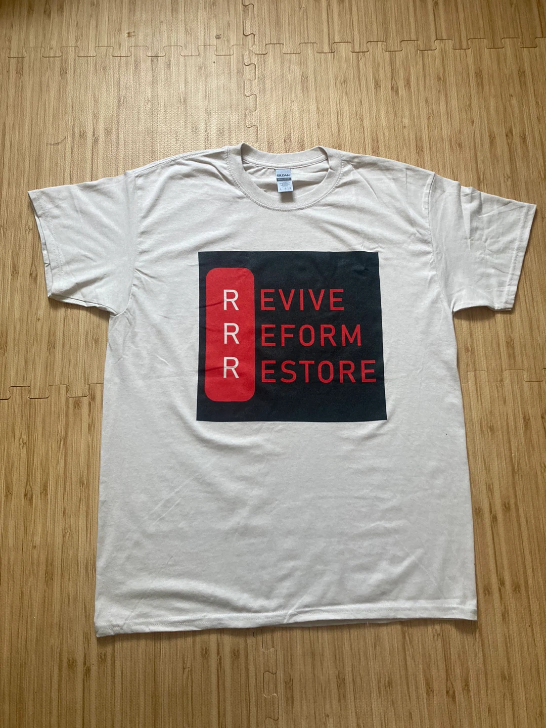 Revive Reform Restore Gray T Shirt