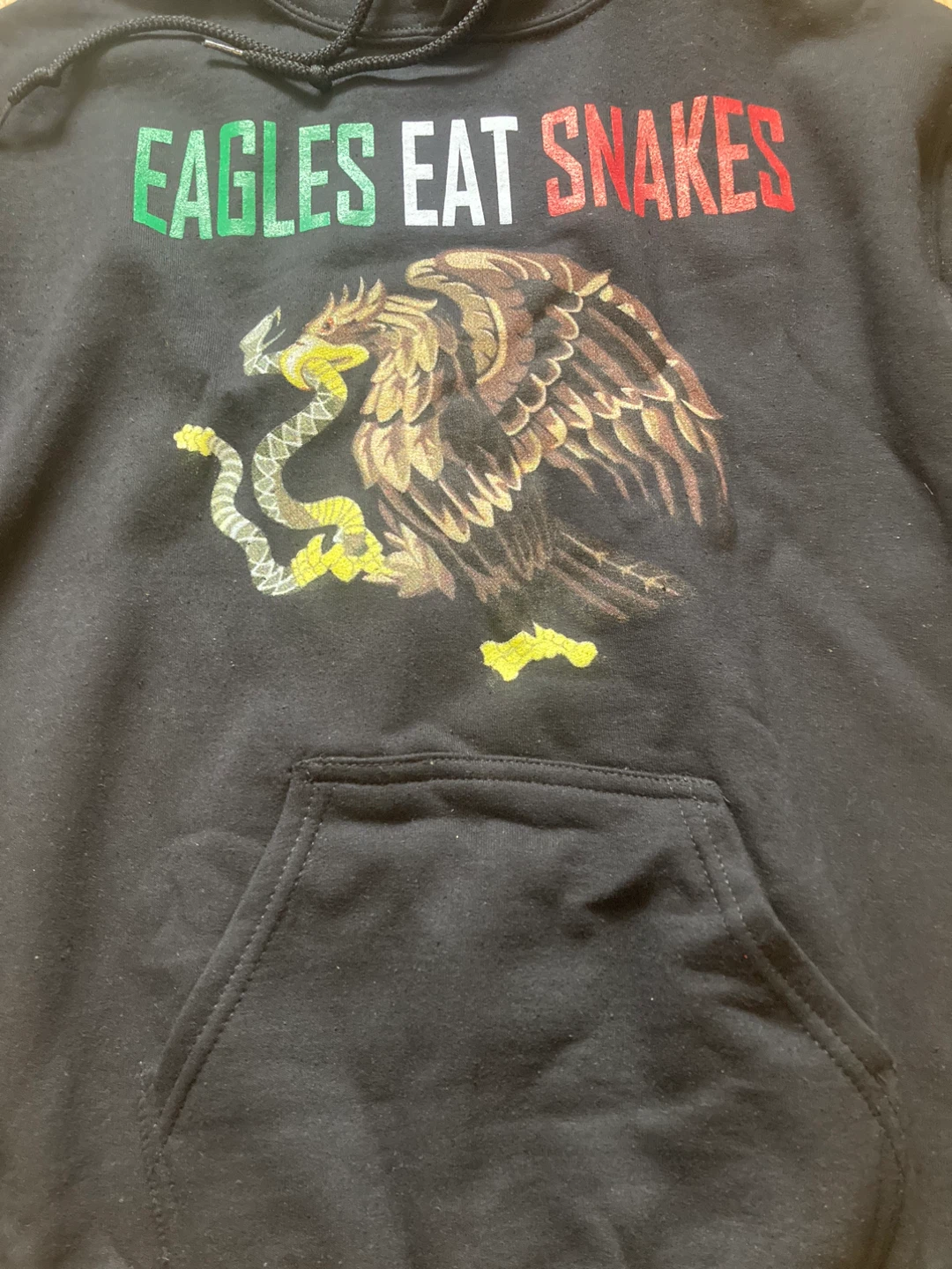 Eagles Eat Snakes Black Hoodie - photo 2