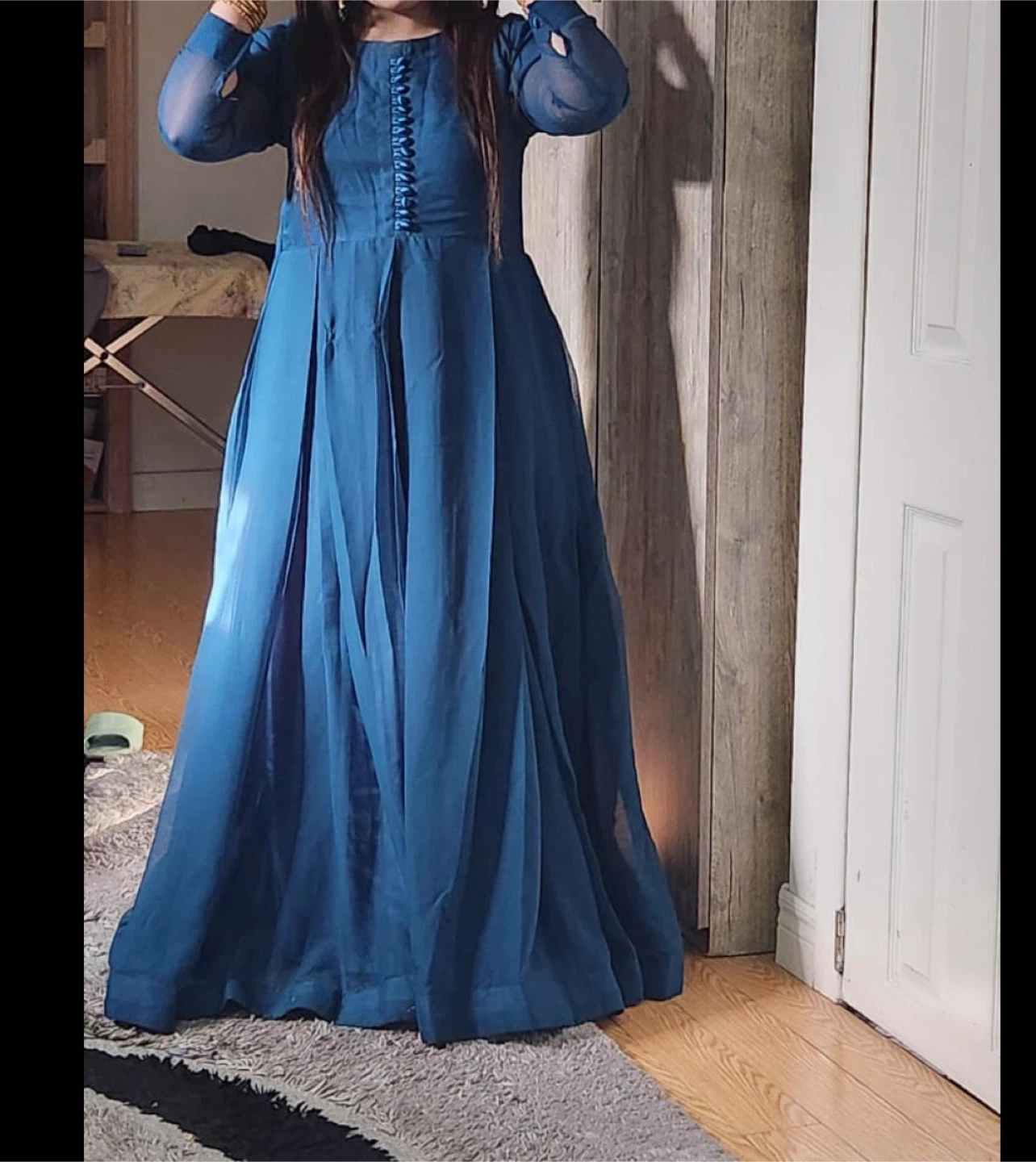 Embroidered Anarkali Style Dress