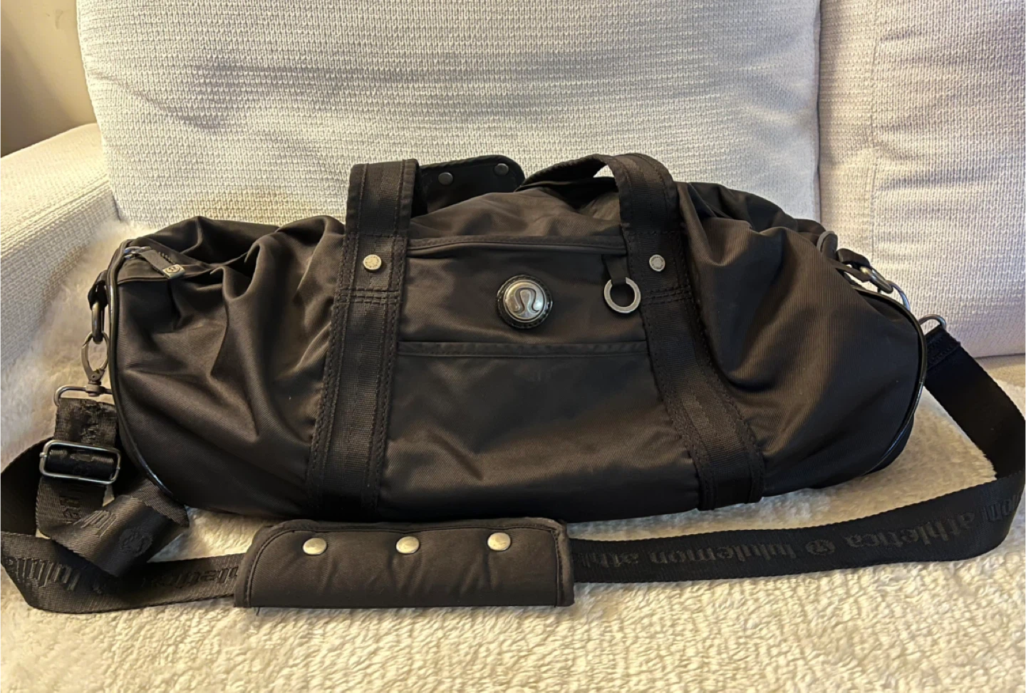 Lululemon Black Duffel Bag