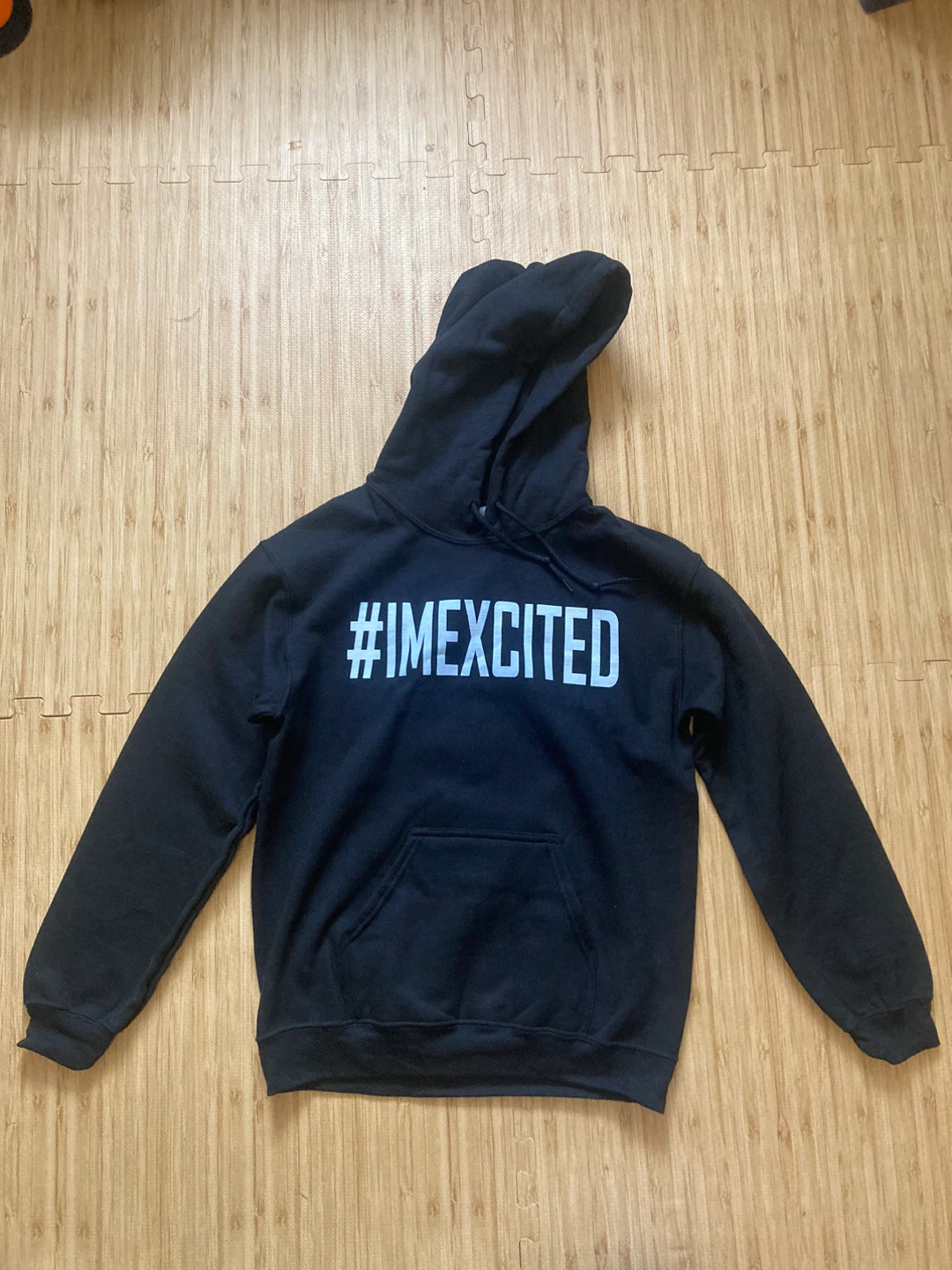 Im Exited Black Hoodie