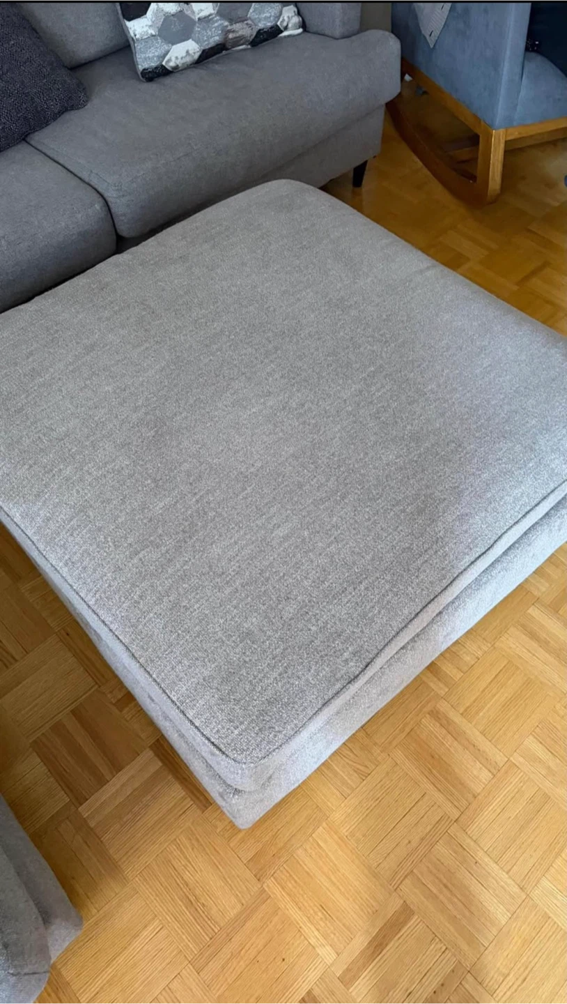 Grey Storage Ottoman - photo 2