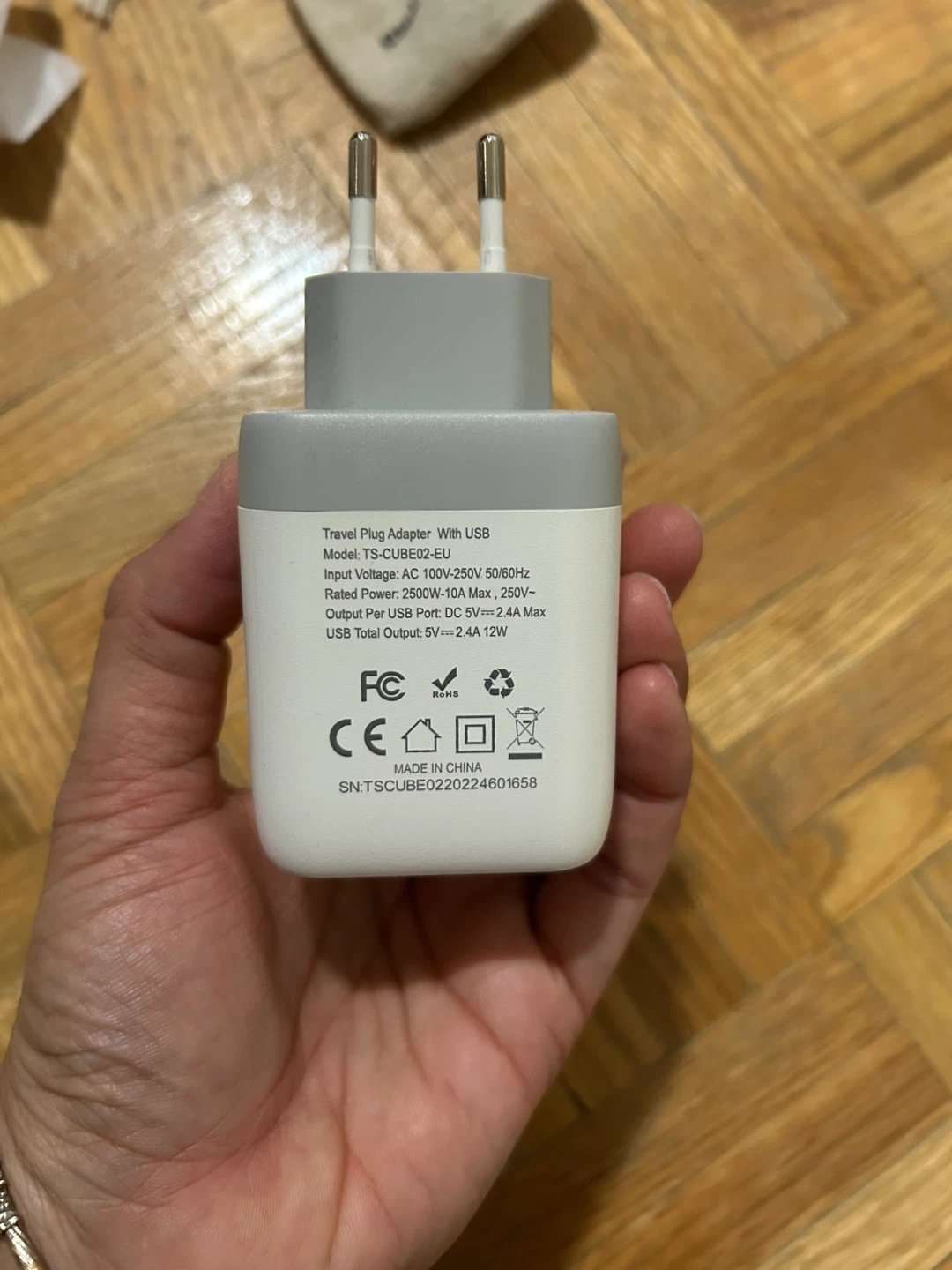 TECSAN Travel Plug Adapter with 2 USB Ports - photo 3