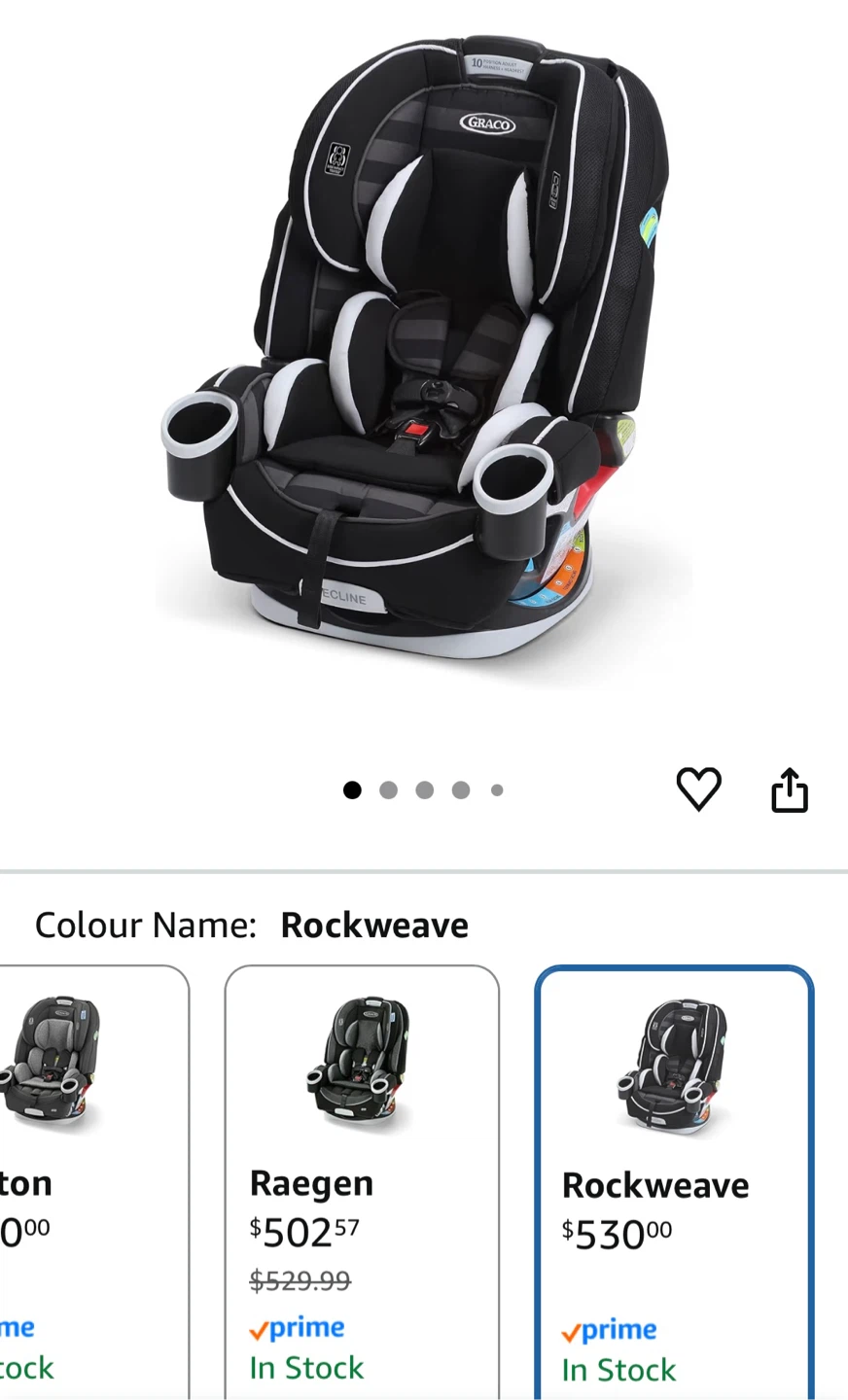 Graco 4Ever DLX 4-in-1 Convertible Car Seat - Rockweave - photo 2