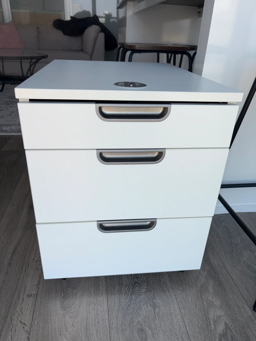 IKEA Alex Desk, Alex Drawers and Chair - photo 3