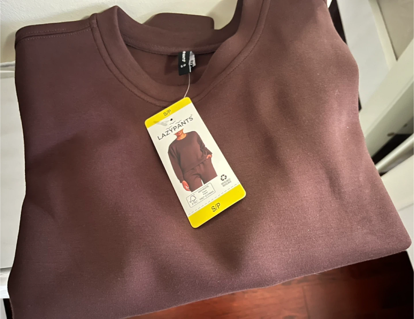Brand new LAZYPANTS Crew Neck Sweatshirt - Brown - S/P