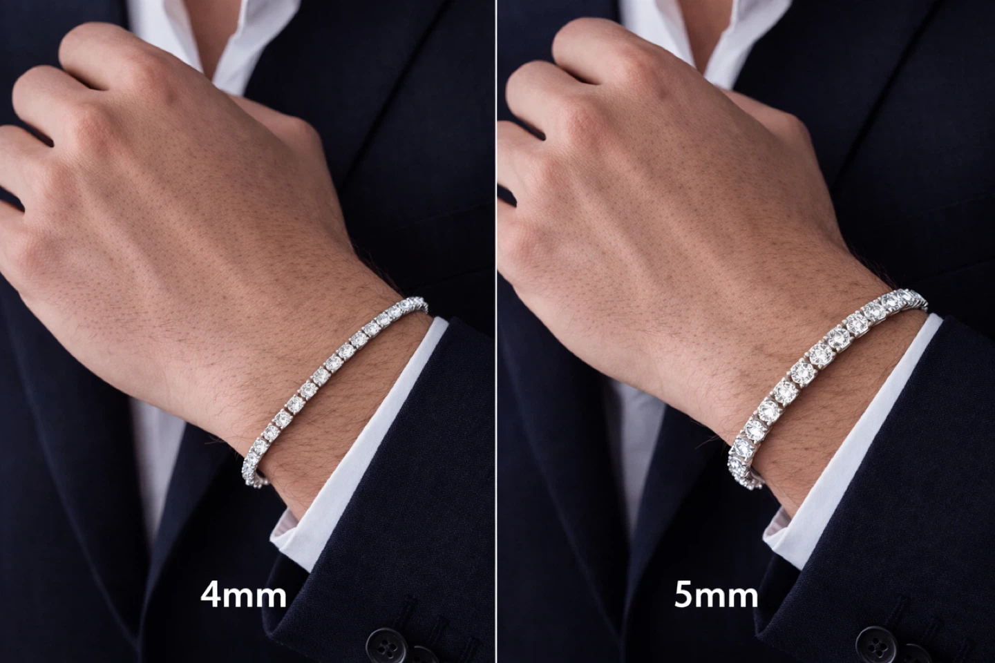 5 mm Moissanite 925 Sterling silver Tennis bracelet - photo 5