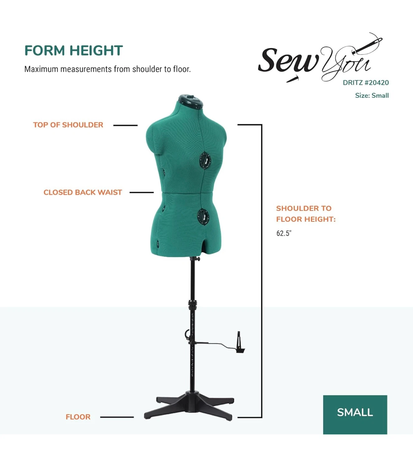 Sew You Adjustable Dress Form - Small-Medium - photo 2
