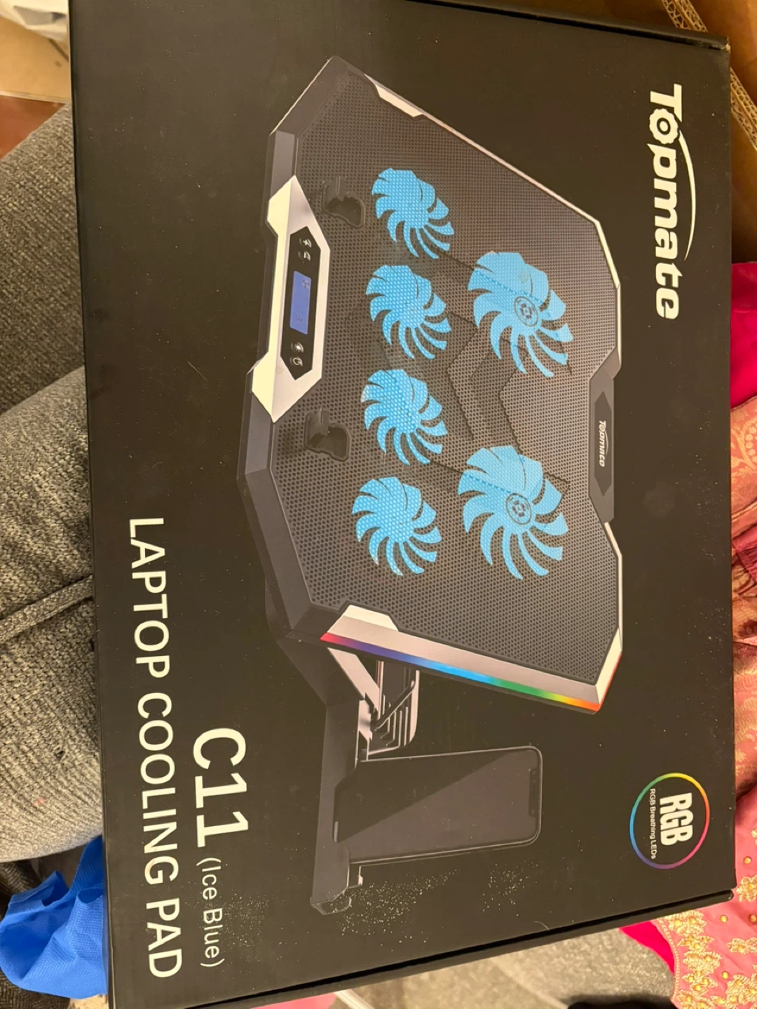 Topmate C11 Laptop Cooling Pad (Ice Blue)