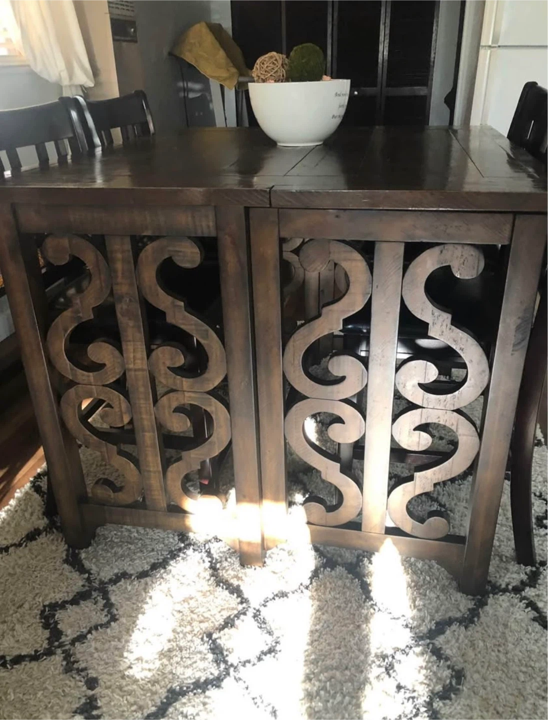 Wooden Dining Table and Chairs Set