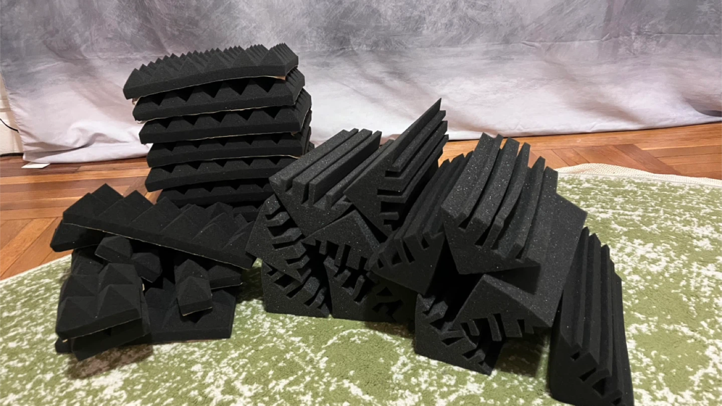 Acoustic Foam Panels - Black