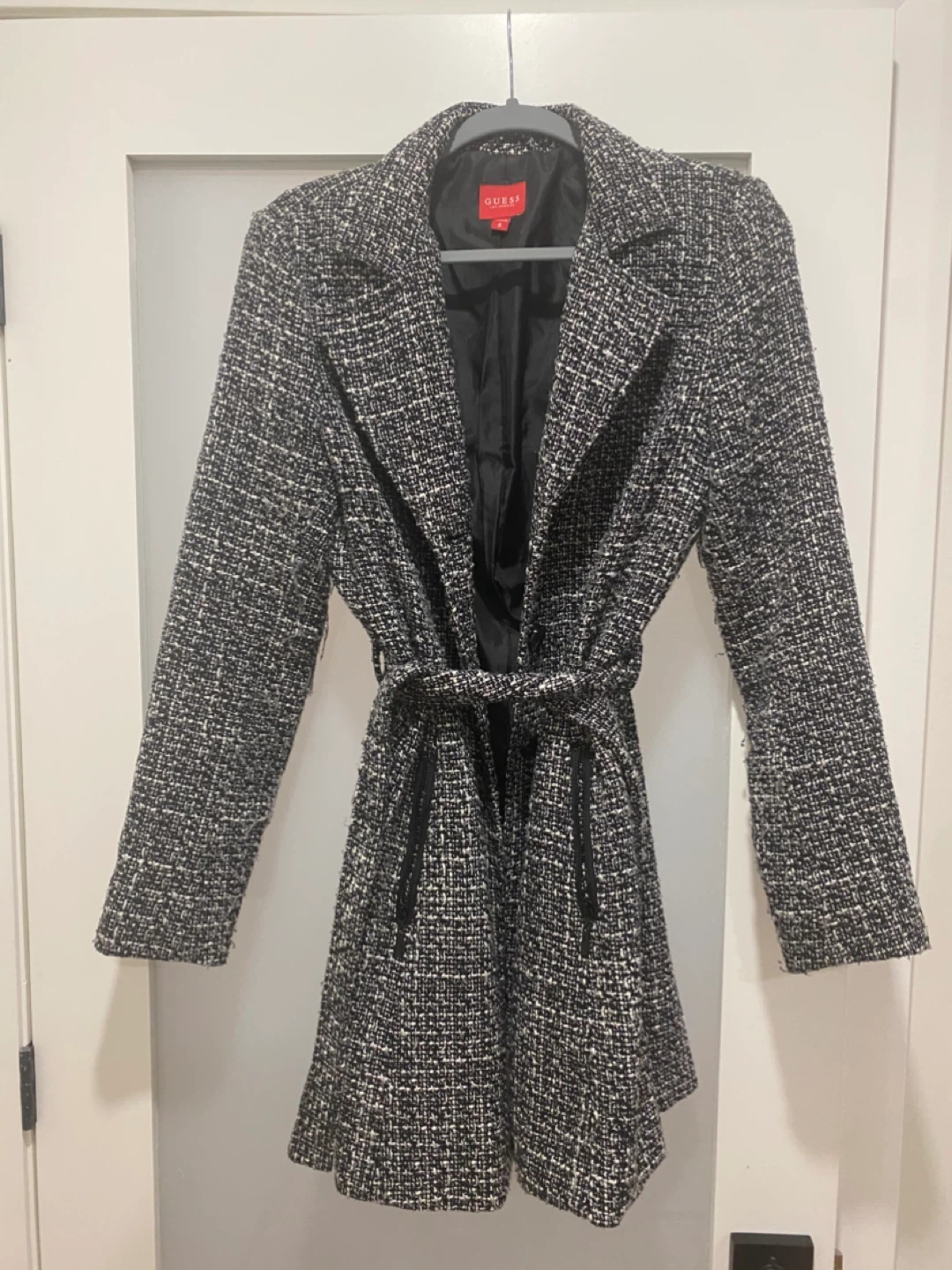 Guess Tweed Belted Blazer