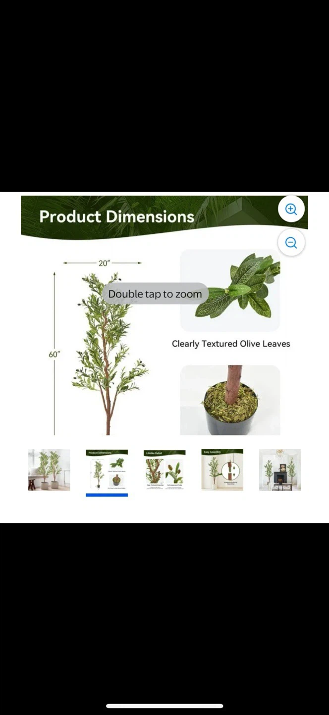New Faux Olive Tree in Box - photo 4