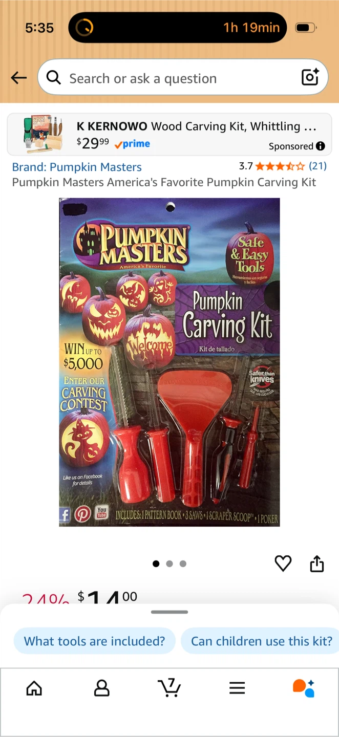 Pumpkinville Carving Tools 3 Piece Set - photo 5