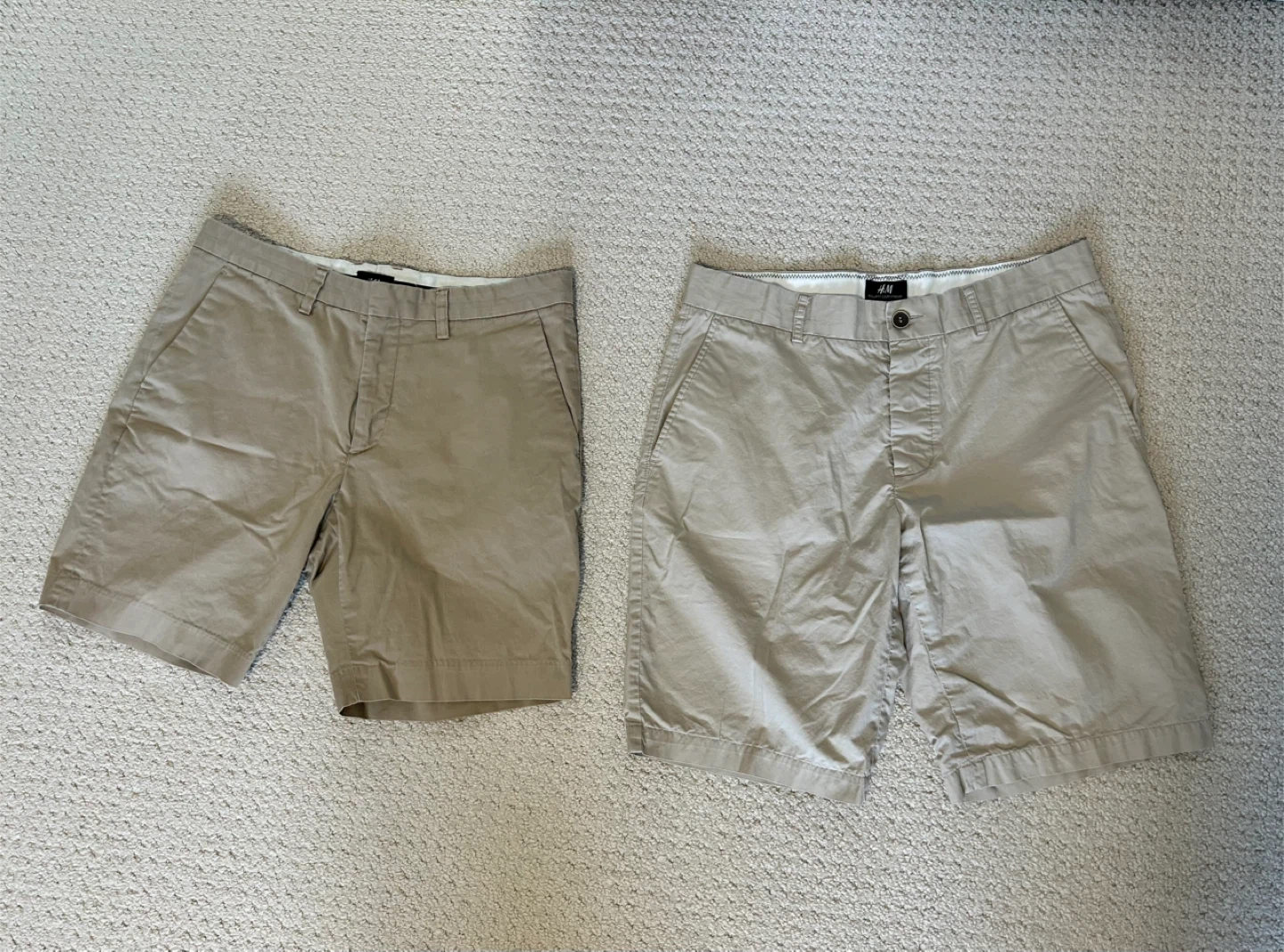 H&M Men's Chino Shorts - Tan, Size 34R