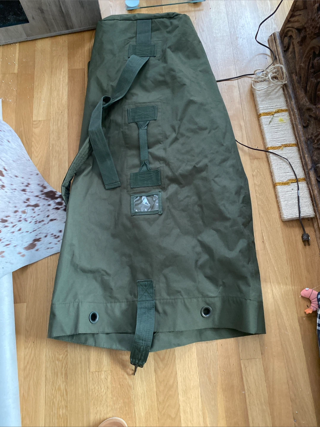 Large Olive Green Duffle Bag - photo 2